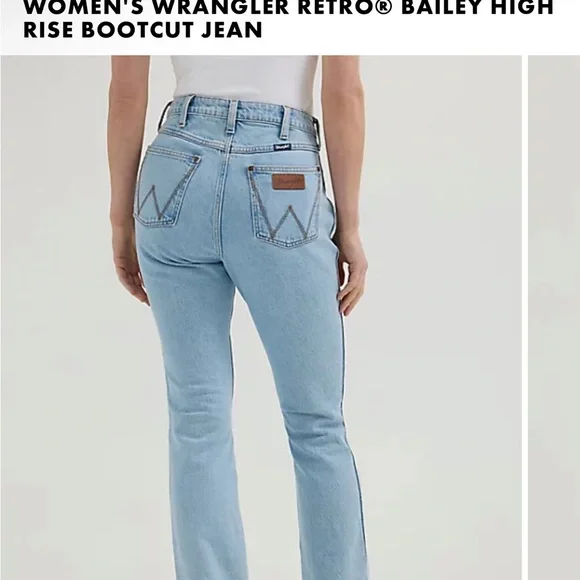 Women’s Wrangler Retro Bailey High Rise Bootcut Jeans - Picture 4 of 4